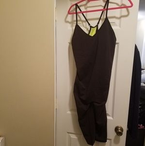 Nike Black and Yellow Rackerback Bodysuit Shorts